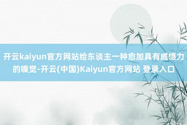 开云kaiyun官方网站给东谈主一种愈加具有威慑力的嗅觉-开云(中国)Kaiyun官方网站 登录入口