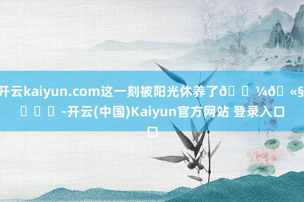 开云kaiyun.com这一刻被阳光休养了🌼🫧 ​​​-开云(中国)Kaiyun官方网站 登录入口