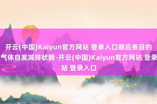 开云(中国)Kaiyun官方网站 登录入口顺应条目的温室气体自发减排状貌-开云(中国)Kaiyun官方网站 登录入口