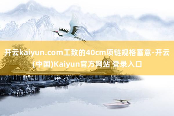 开云kaiyun.com工致的40cm项链规格蓄意-开云(中国)Kaiyun官方网站 登录入口